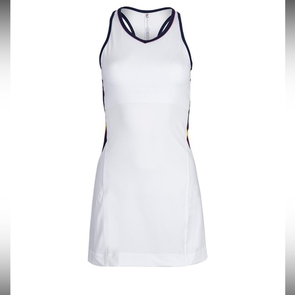 Fila Dresses & Skirts - FILA Heritage Racerback Tennis Dress White UV 50+ Size M NWT Stretch Sportwear